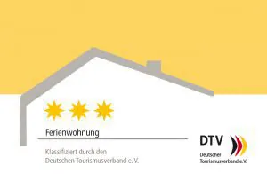 DTV-Klassifizierung: 3 Sterne f&uuml;r die Ferienwohnung